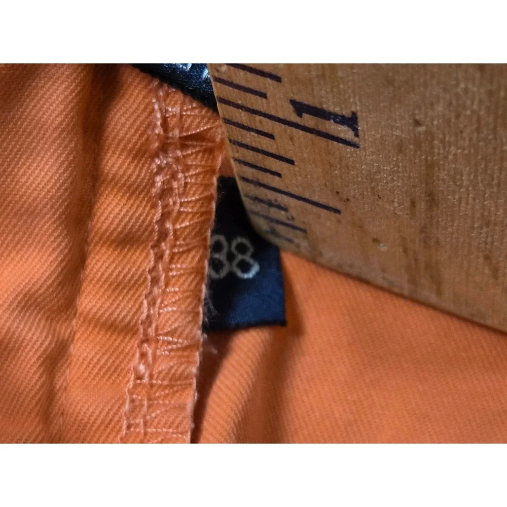 Polo Ralph Lauren Mens Chino Shorts Coral Orange Cotton Twill Size 38 Flat Front